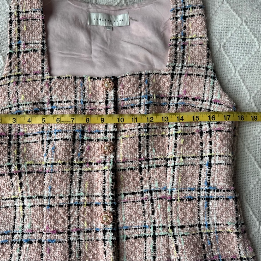 Endless Rose Pink Plaid Mini Dress - Picture 2 of 5